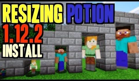 Resizing Potion - зелье изменяющие размеры игрока (1.12.2)