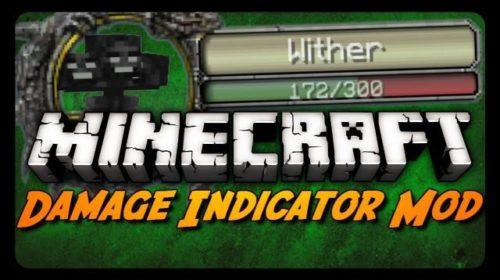 Damage Indicators - всплывающая информация о мобе (1.12.2, 1.8, 1.7.10, 1.6.4)