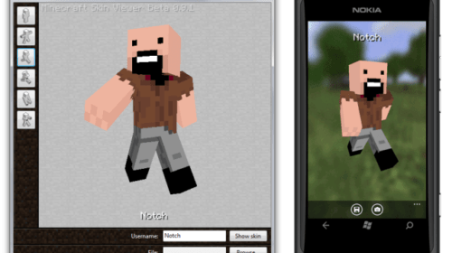 Minecraft Skin Viewer - Win/WP (1.8, 1.8.9, 1.9)