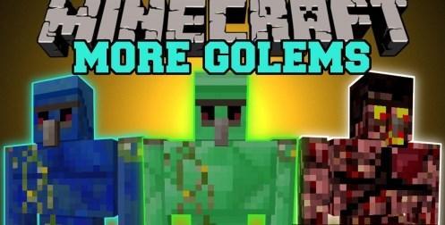 Extra Golems - големы из блоков (1.15.2, 1.14.4, 1.12.2, 1.7.10)