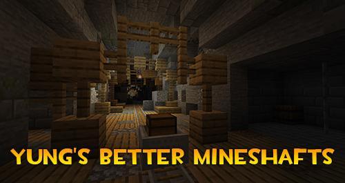 YUNG's Better Mineshafts - генерация ванильных шахт (1.16.5, 1.16.4, 1.16.3, 1.15.2, 1.12.2)